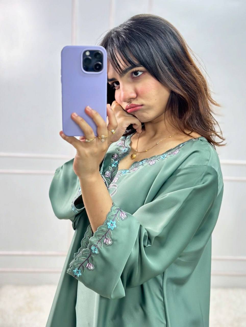Zoya Aafreen Thread Sequence Farshi Salwar Suit Set