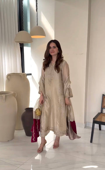 Eshaal Luxe Silk Palazzo Set