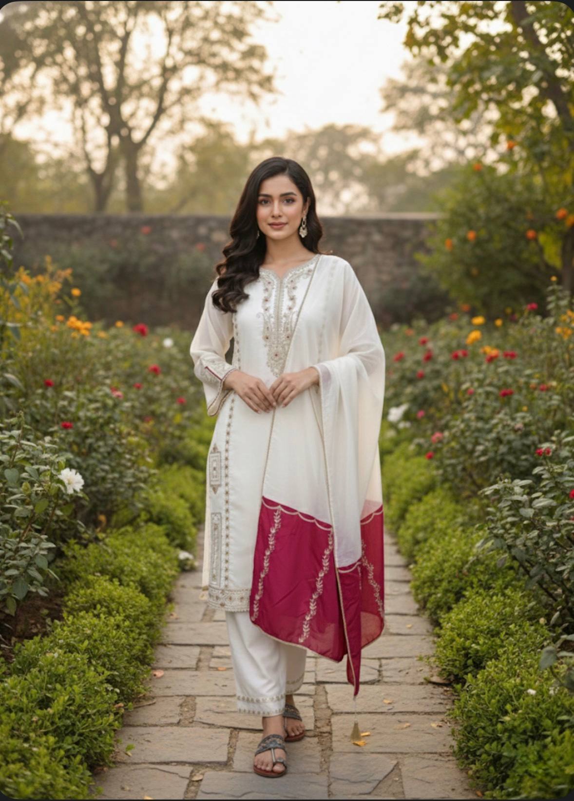 Eshaal Luxe Silk Palazzo Set