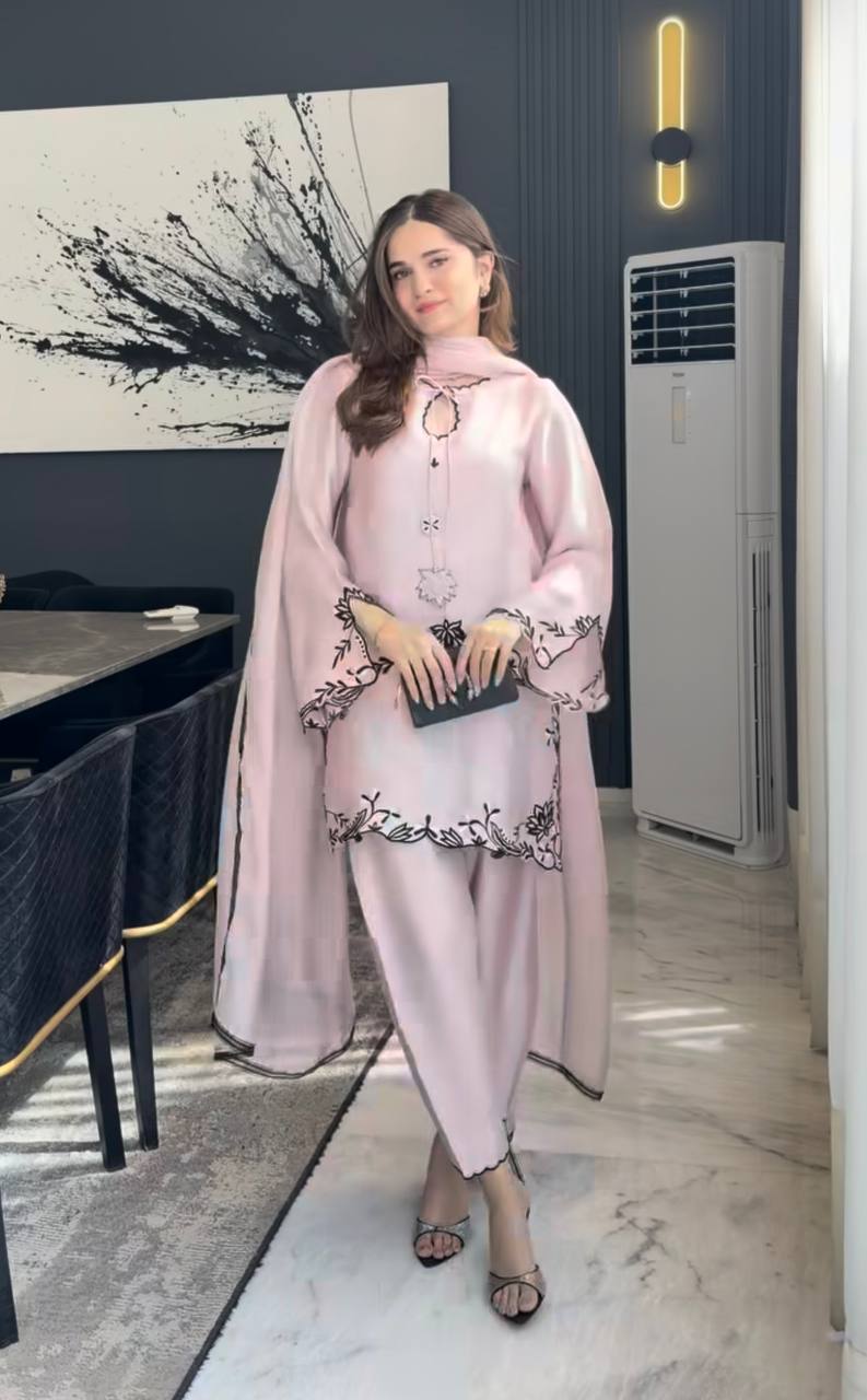 Sanaaya Luxe Crepe Farshi Set