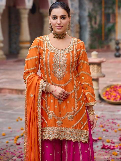 Nyra Shimmer Grace Sharara Set
