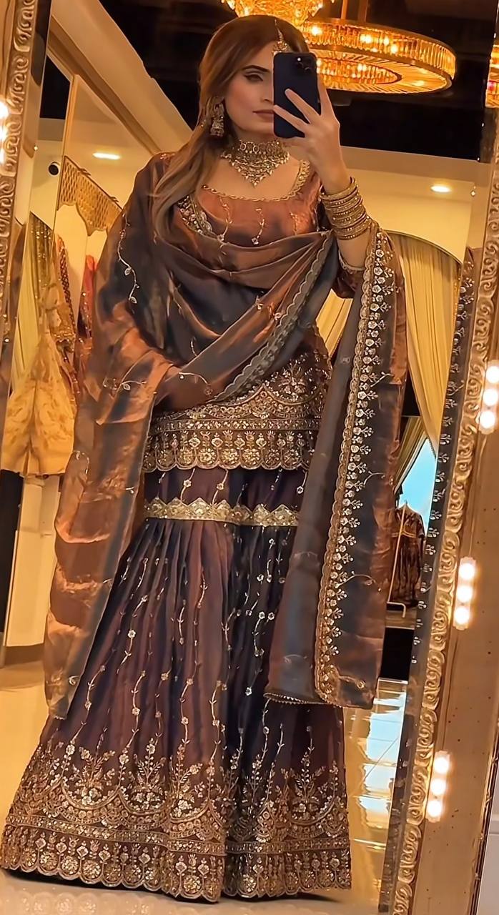 Zivara Luxe Sharara Set