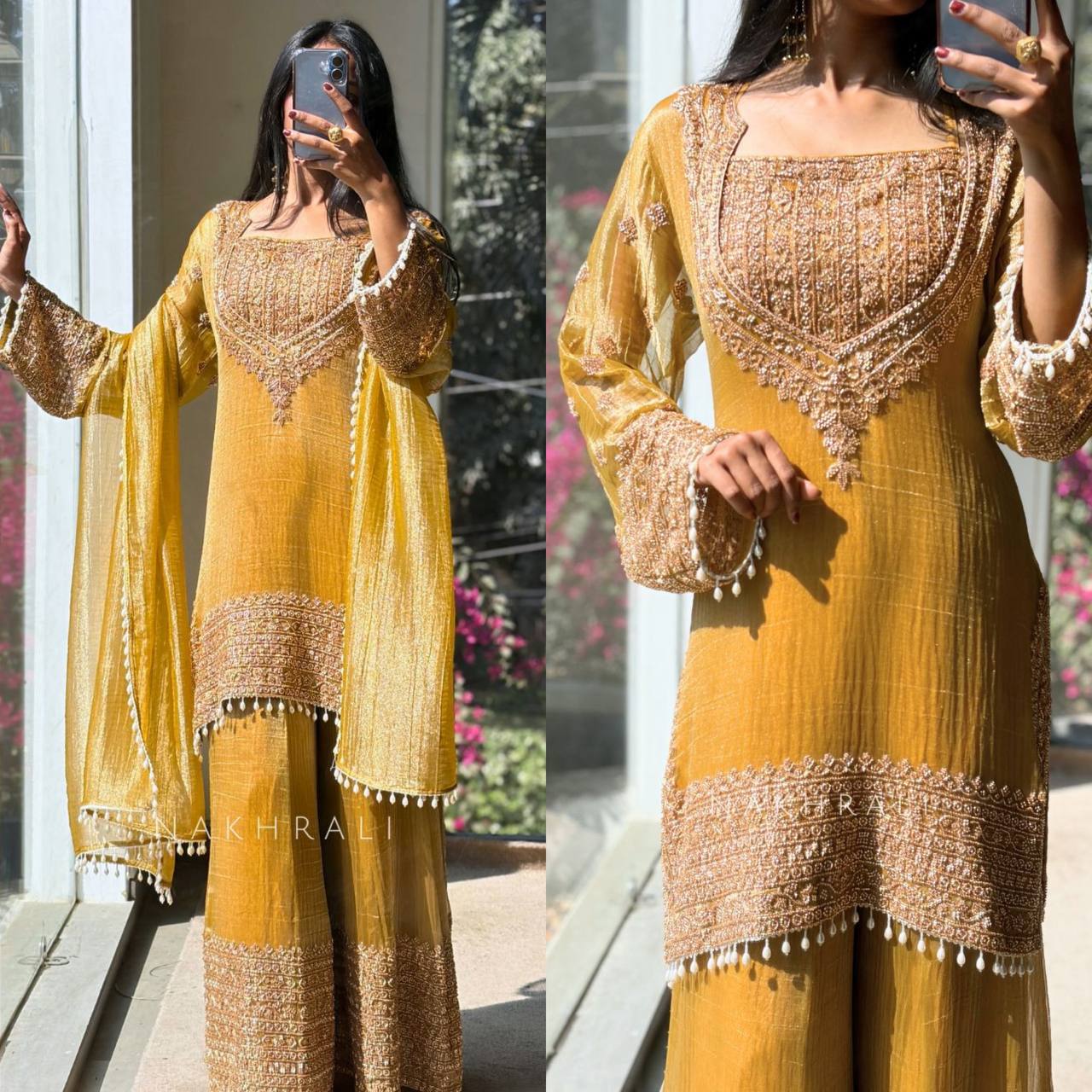 Tehzeeb Luxe Kurta Sharara Set