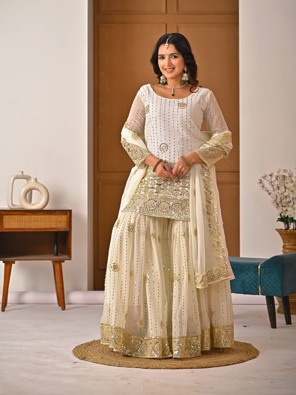 Serelina Drape Sharara Set