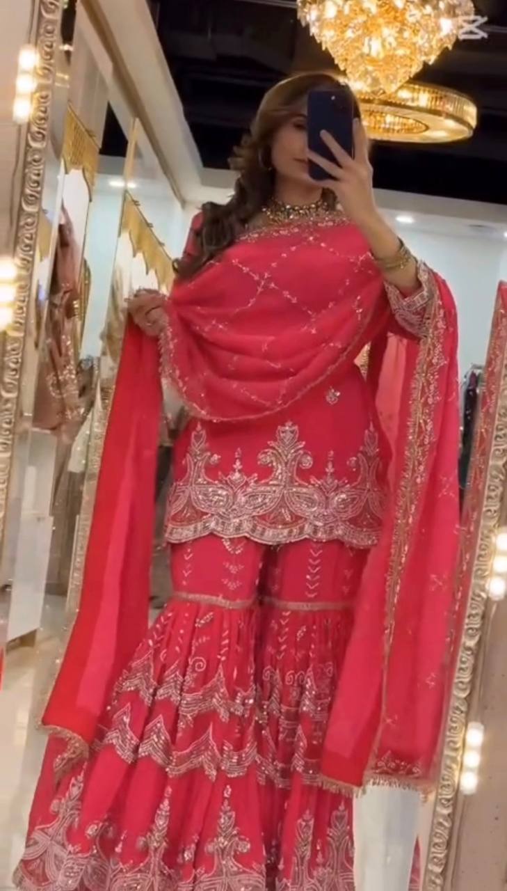 Aurevya Twirl Sharara Set