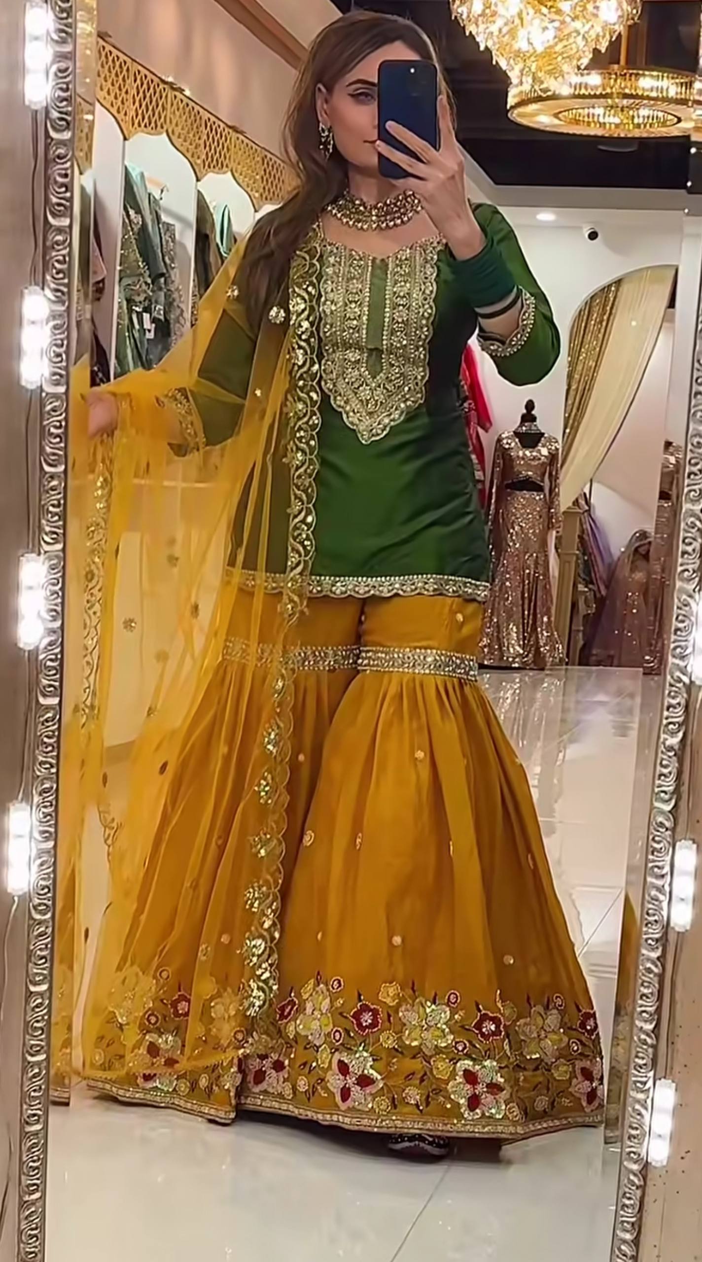 Zenvira Glam Sharara Set