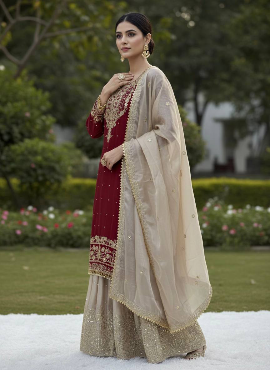 Zymera Dori Luxe Palazzo Set