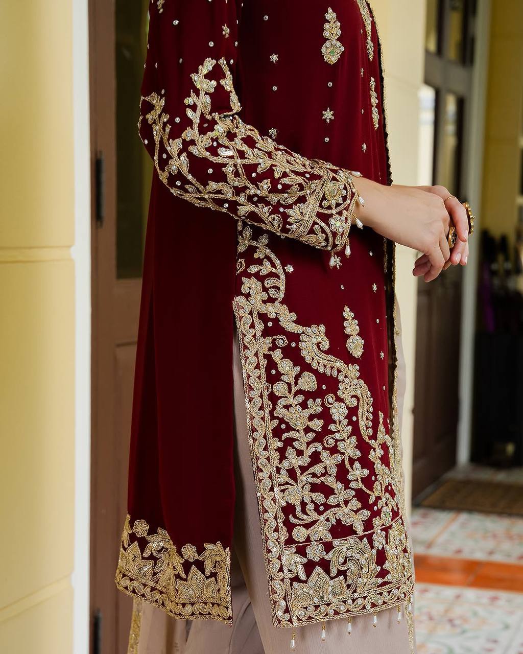 Velnira Dori Glow Sharara Set