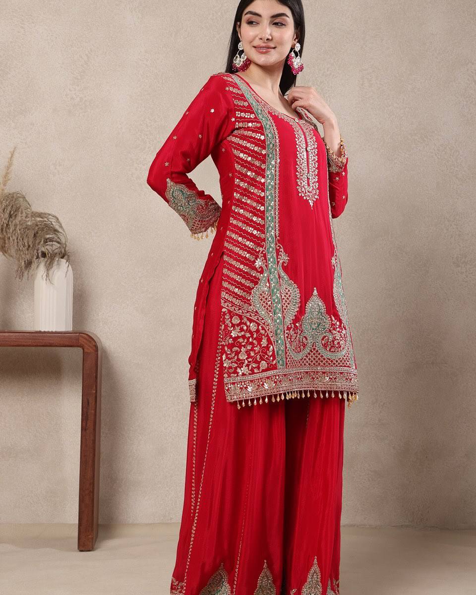 Nyra Chinnon Sequence Sharara Set
