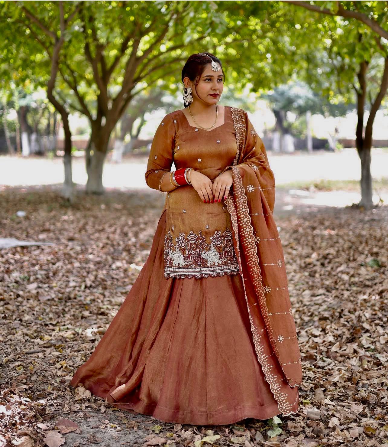 Ruhina Simmer Silk Lehenga Set