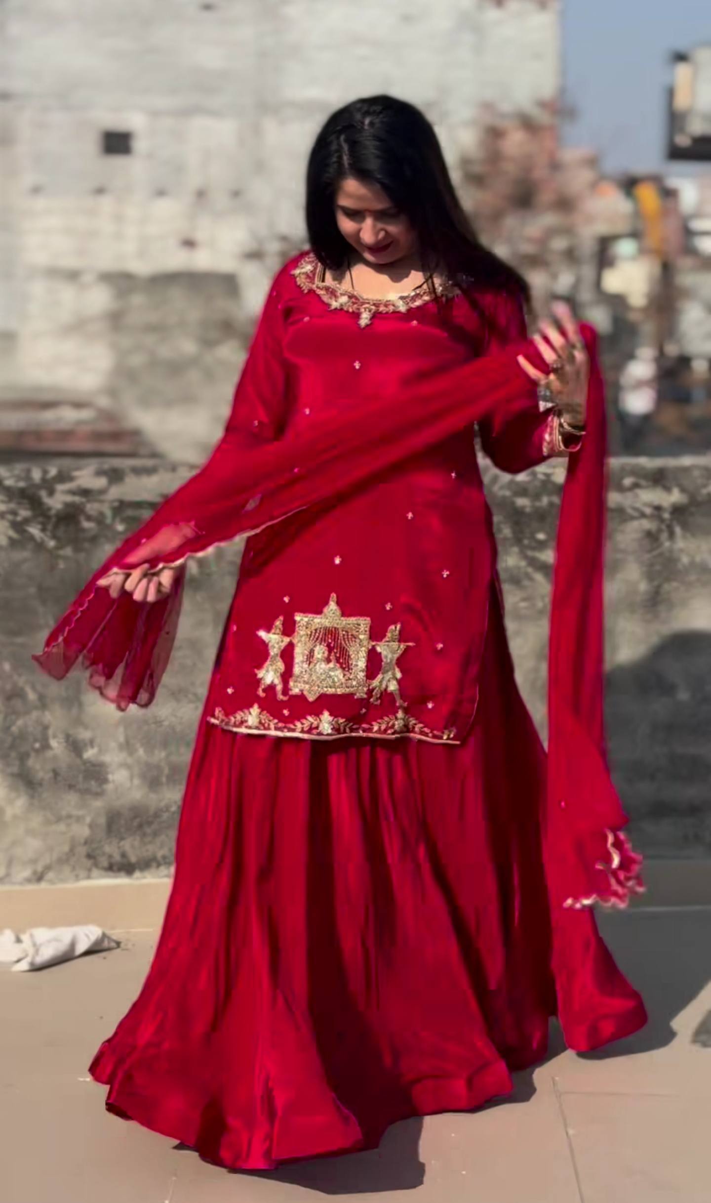 Zeraya Crep Silk Handwork Lehenga Set