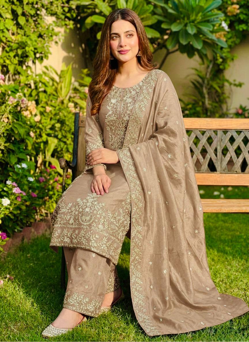 Zynera Gmy Silk Luxe Palazzo Set