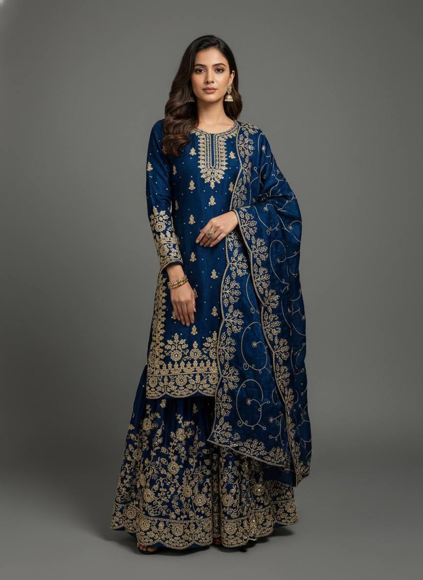 Azeeva gmy Silk Elegance Palazzo Set