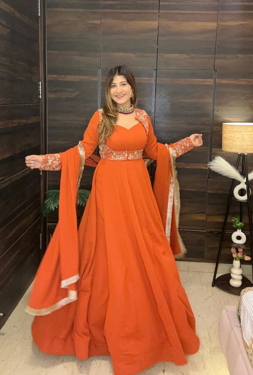 Amber Zariya Embroidered Anarkali Gown