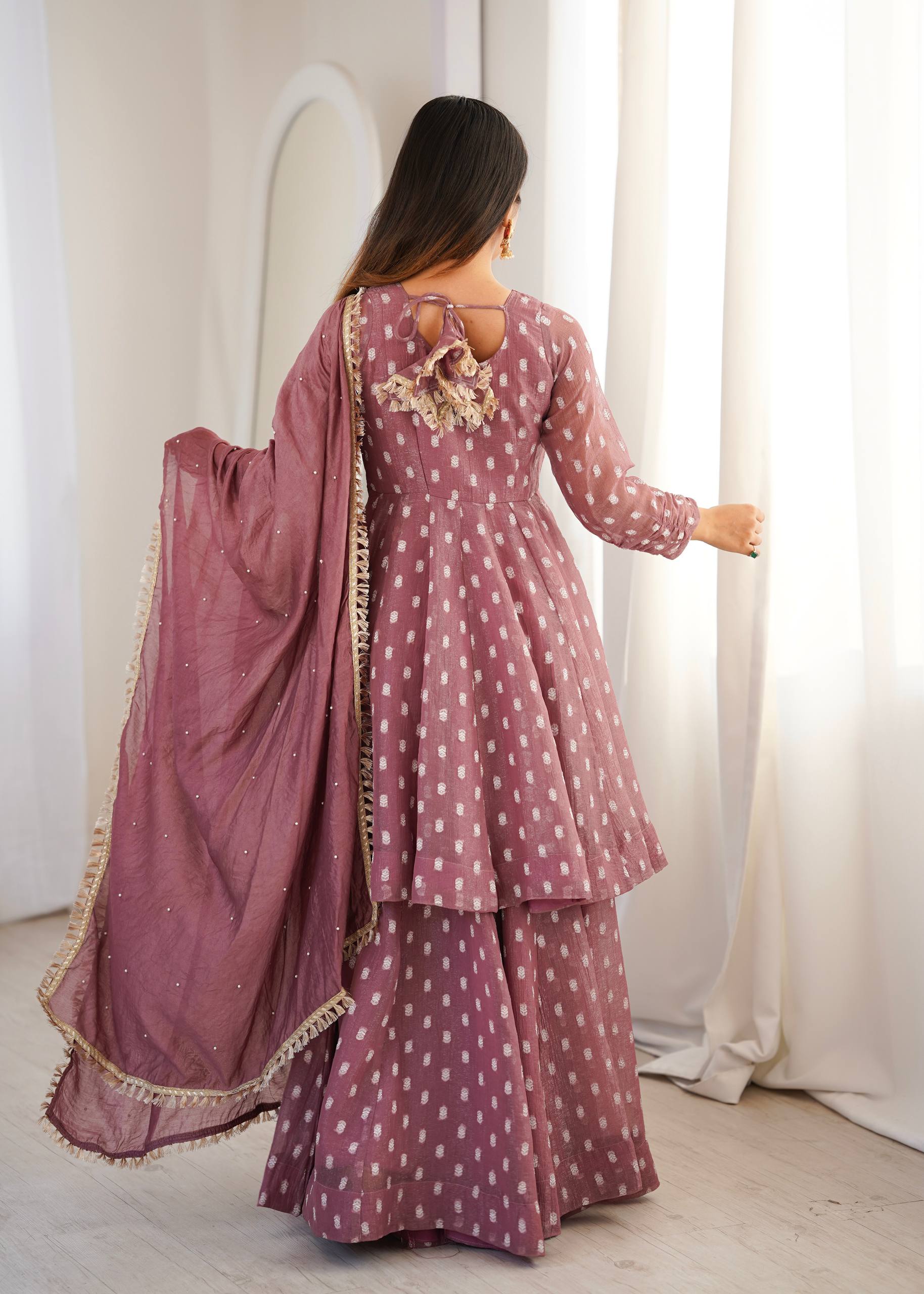 Saanvi Crunchy Silk Sharara Set