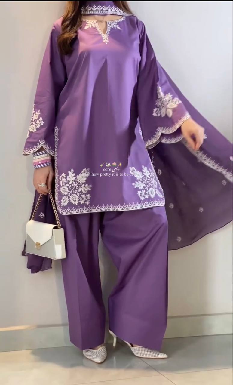 Zoya Roman Cotton Farshi Salwar Set