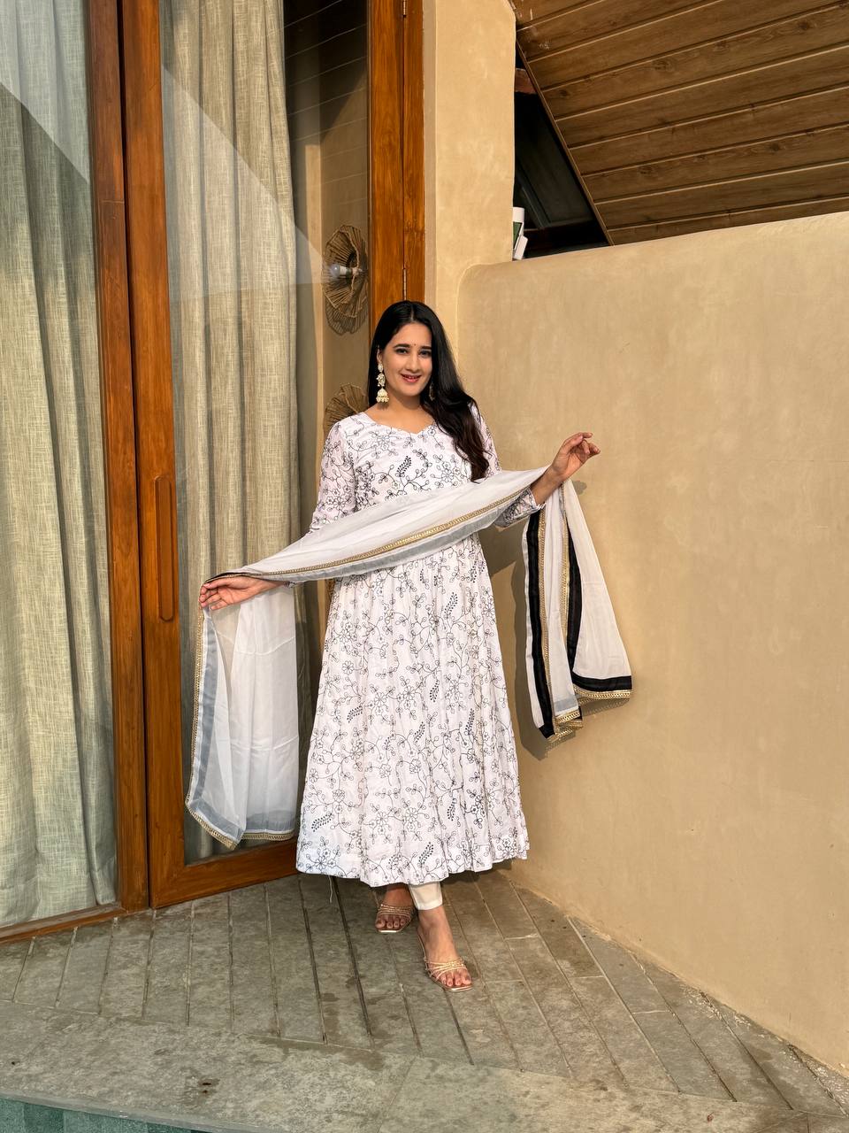Eira Vichitra Silk Sequence Anarkali Set