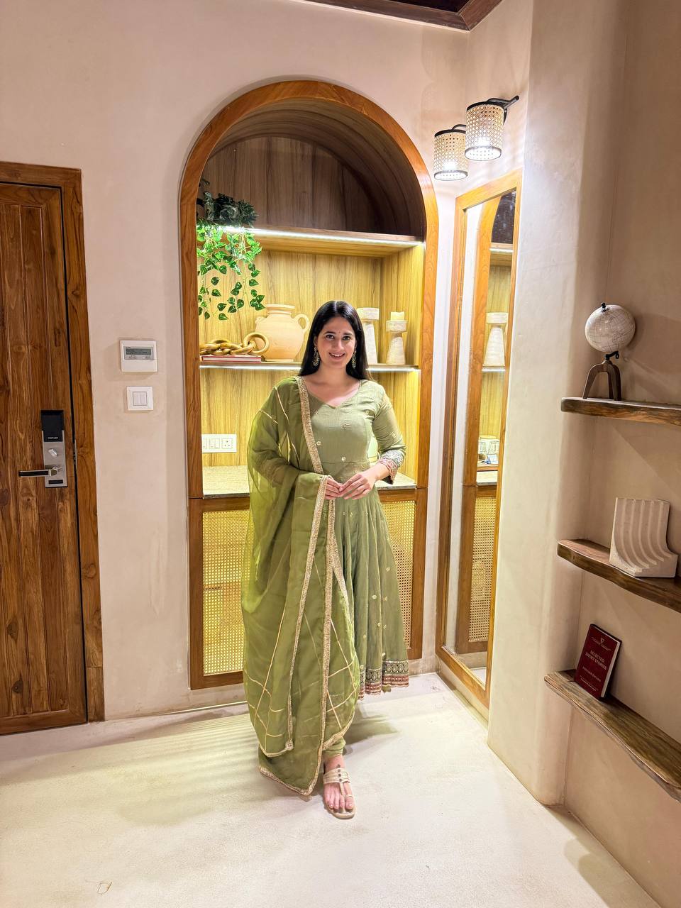 Royal Vichitra Silk Anarkali Set