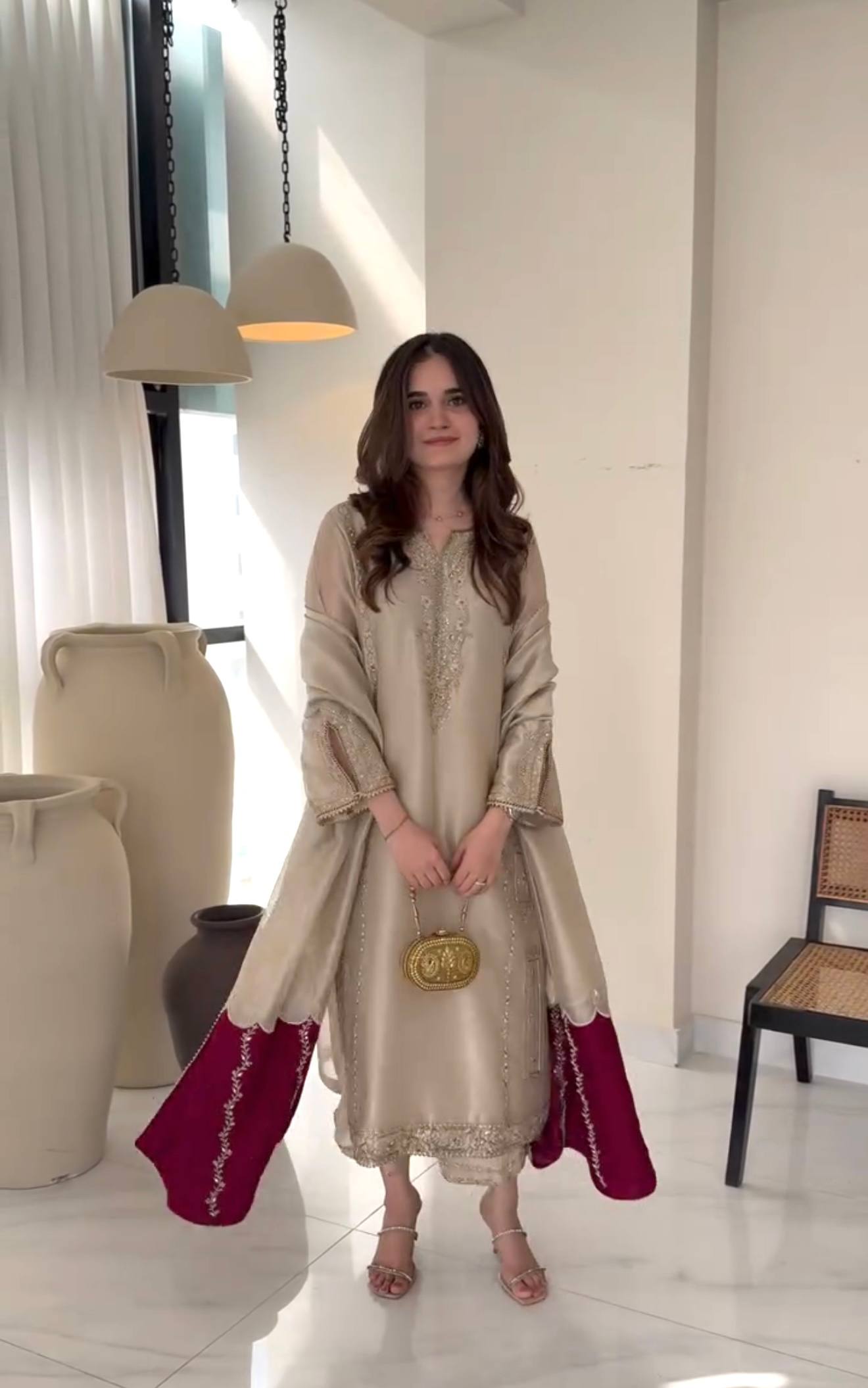Eshaal Luxe Silk Palazzo Set