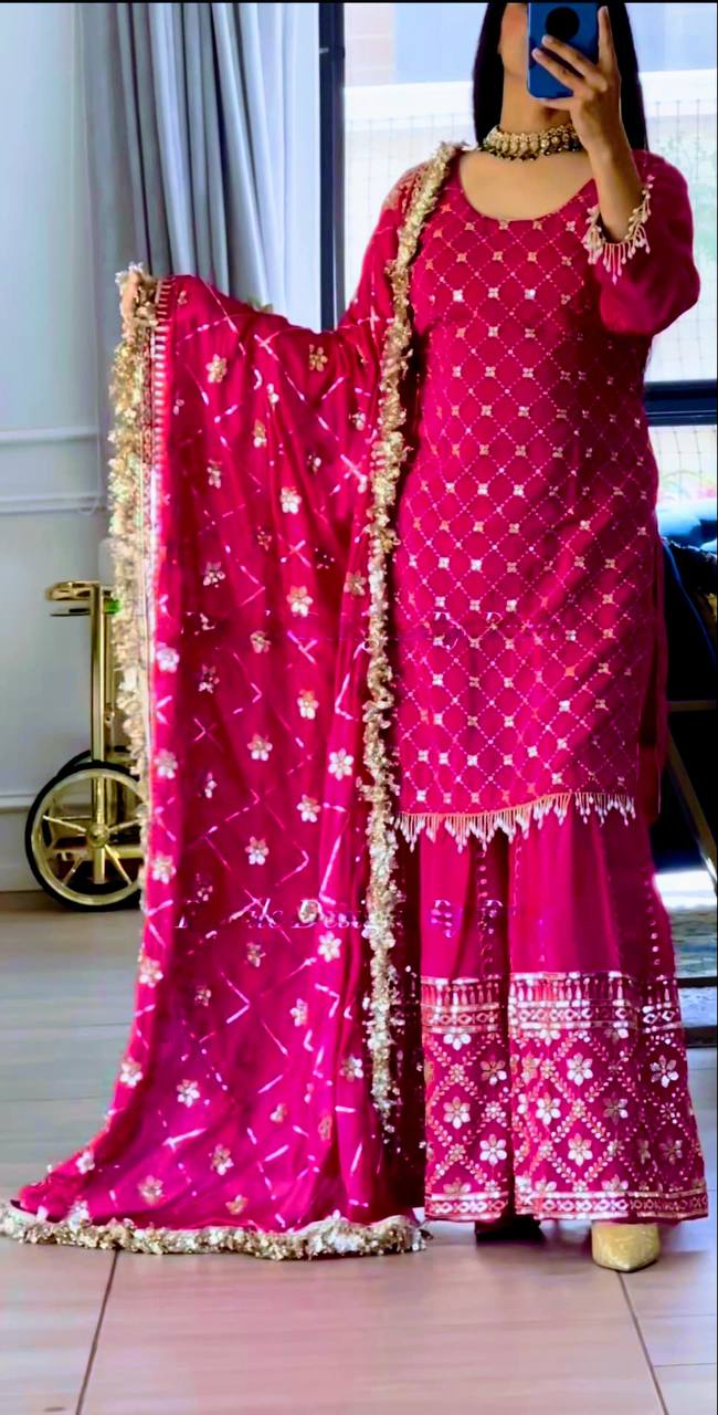 Velmira Glow Sharara Set