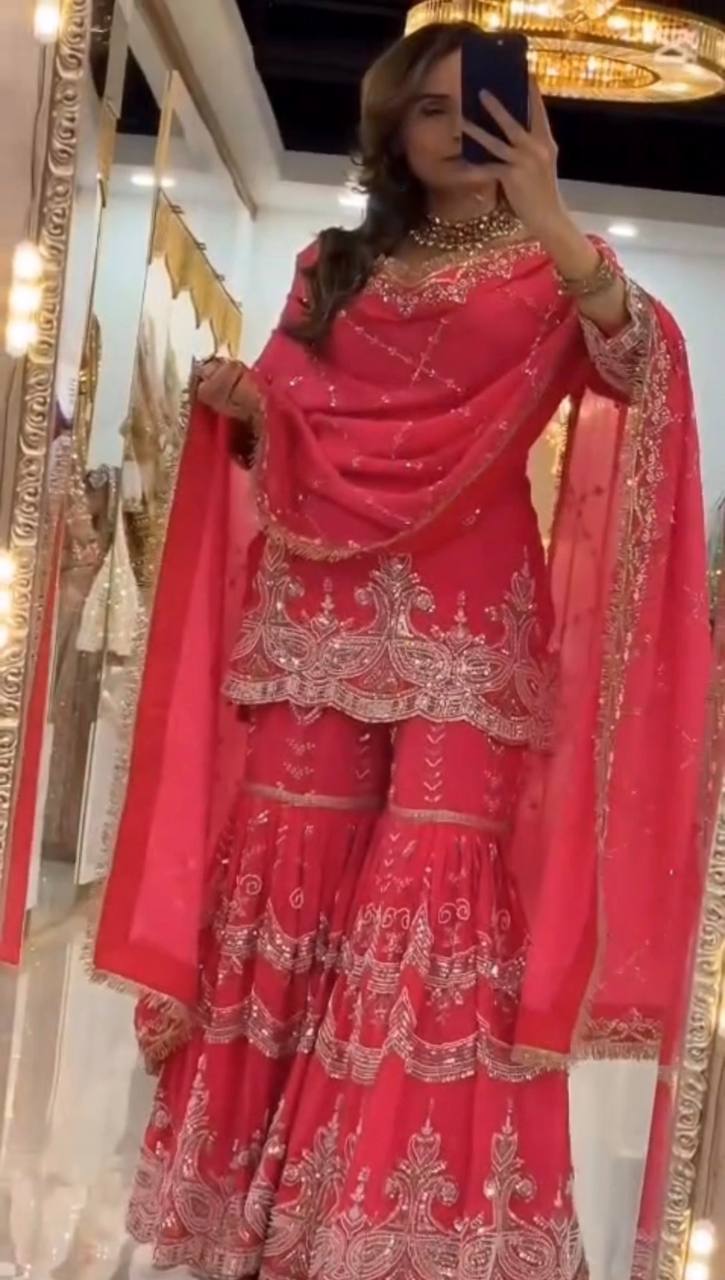 Aurevya Twirl Sharara Set