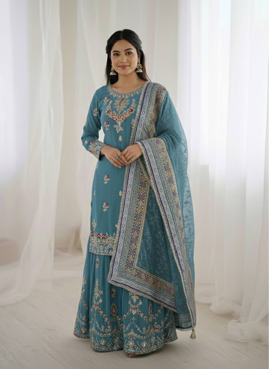 Zorella Sequence Flair Sharara Set