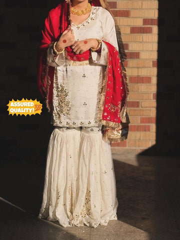 Ruzaira Mirror Elegance Sharara Set