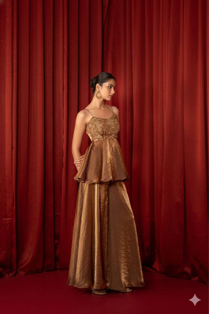 Aarohi Zimmy Glow Palazzo Set