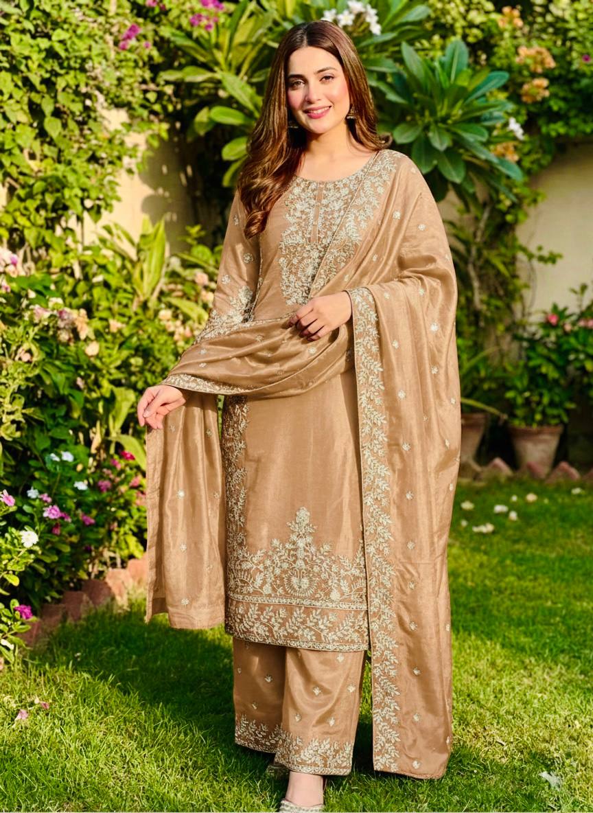 Zynera Gmy Silk Luxe Palazzo Set