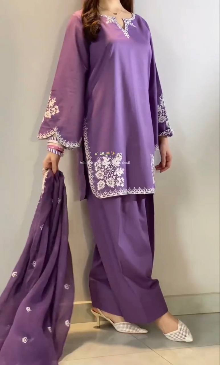 Zoya Roman Cotton Farshi Salwar Set