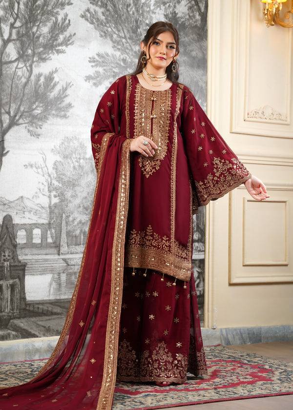 Eira Zohra Embroidered Fendy Sharara Suit Set