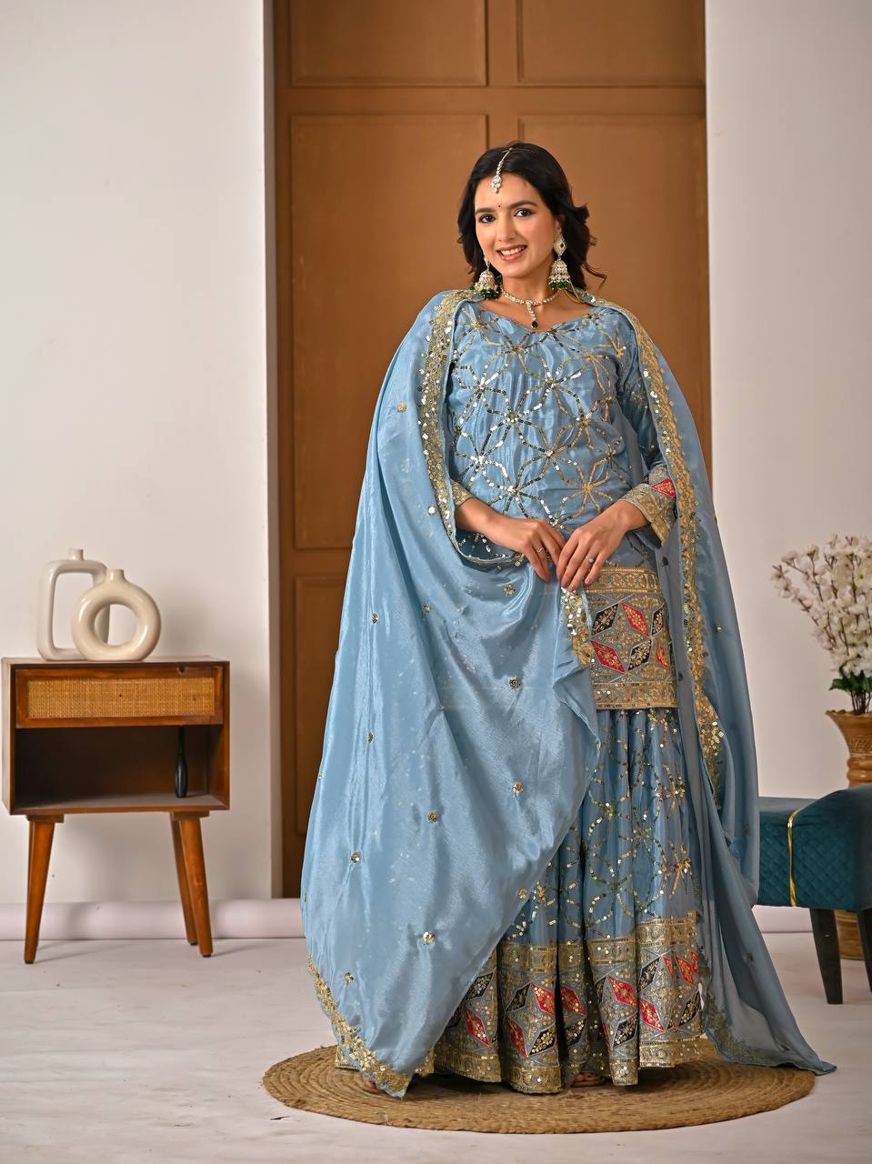 Myra Ethnic Glam Sharara Set