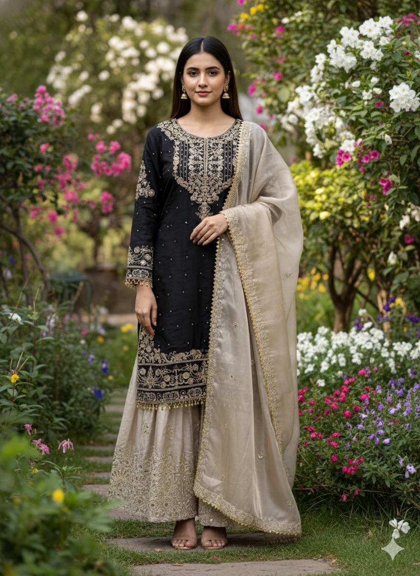 Zymera Dori Luxe Palazzo Set