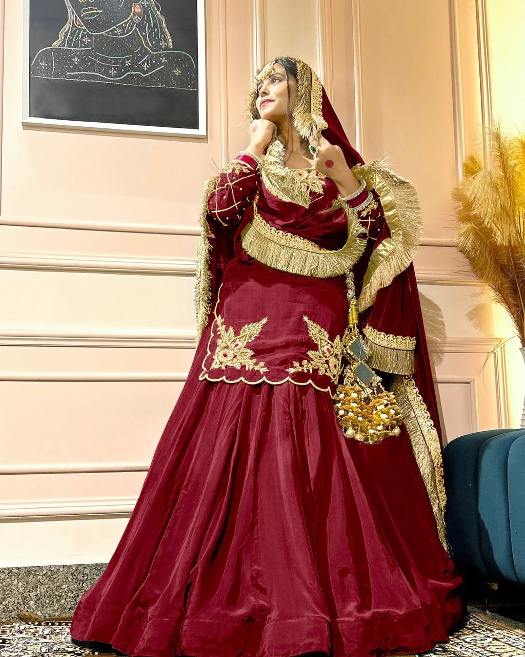 Meherza Luxe Crepe Lehenga Set