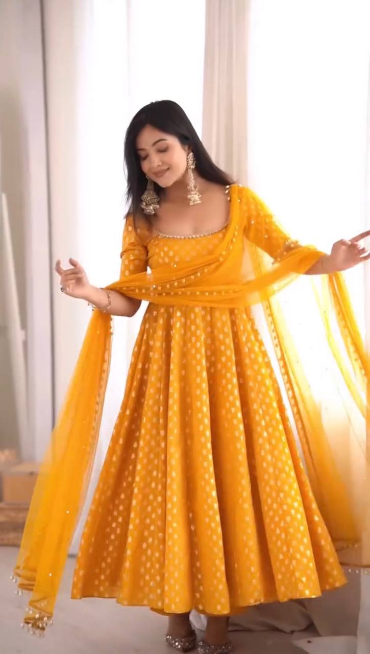 Sargun Anarkali Suit Set