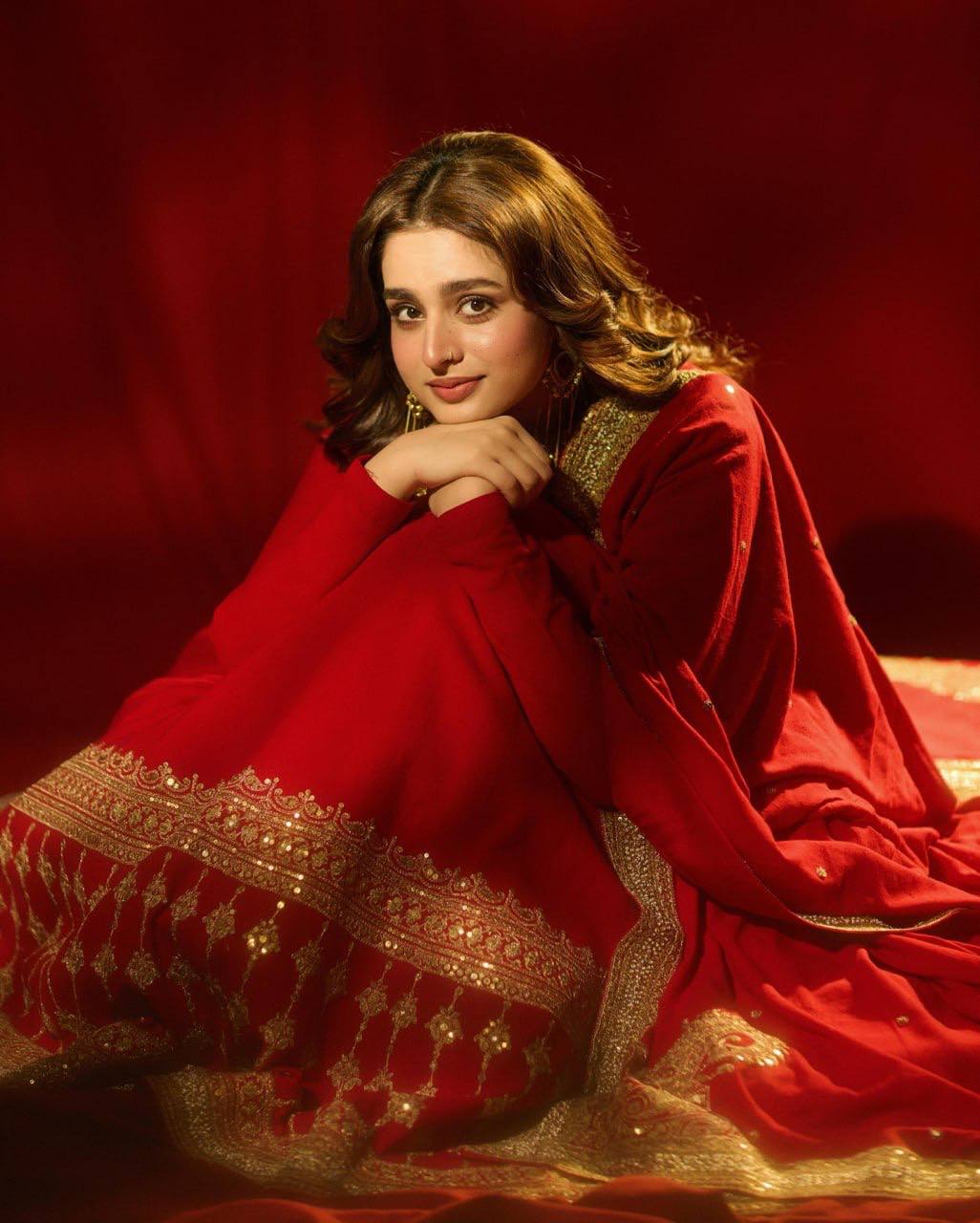 Aarna Festive Red Anarkali