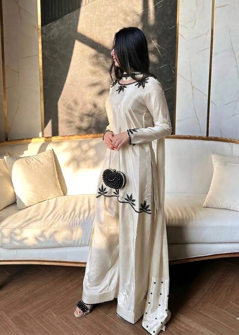 Zeraya Crep Moti Farshi Set