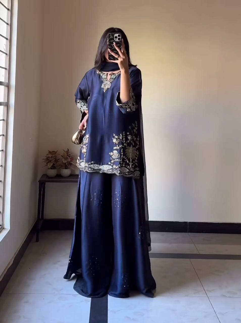 Zivara Bids Luxe Sharara Set