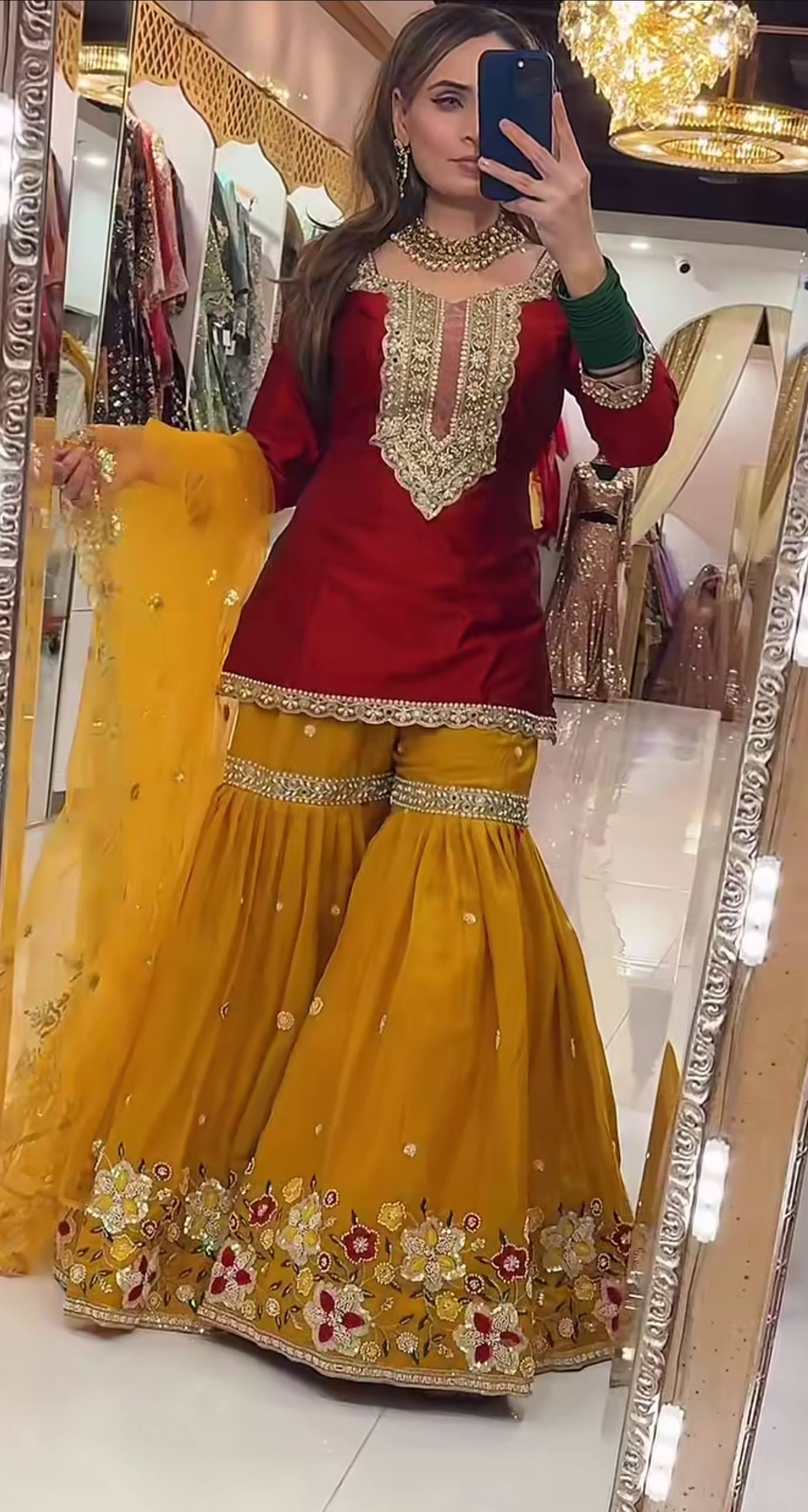 Zenvira Glam Sharara Set