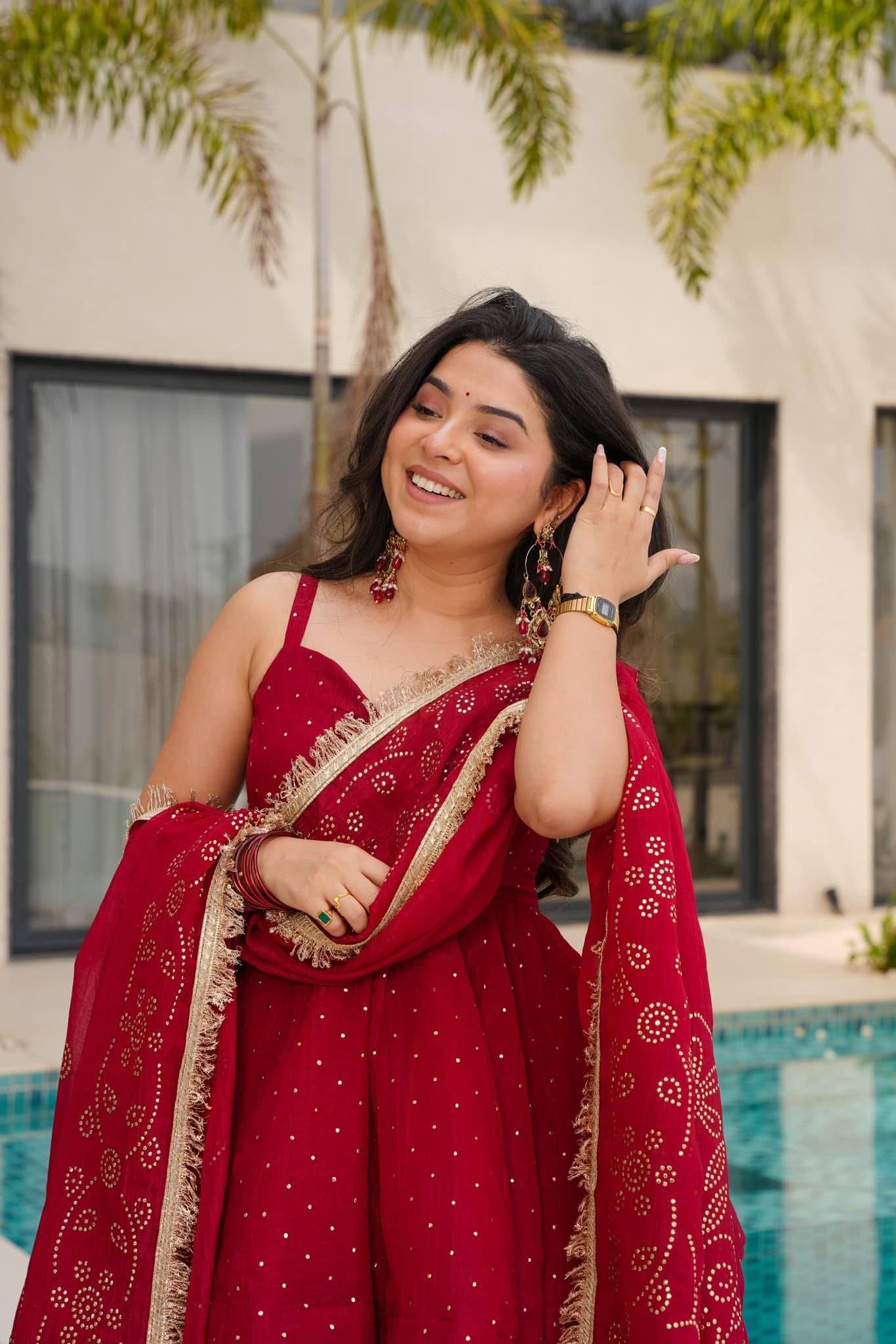 Nooraya Mukaish Sharara Set
