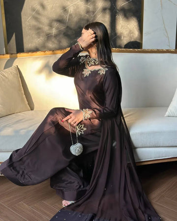Zeraya Crep Moti Farshi Set