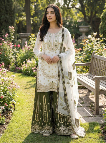 Zenvika gmy Silk Fusion Palazzo Set