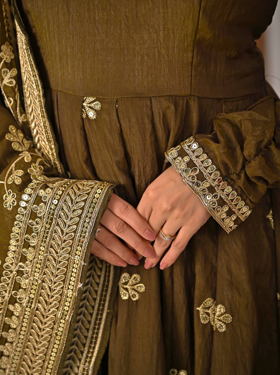 Ishmika Vichitra Silk Anarkali Suit Set
