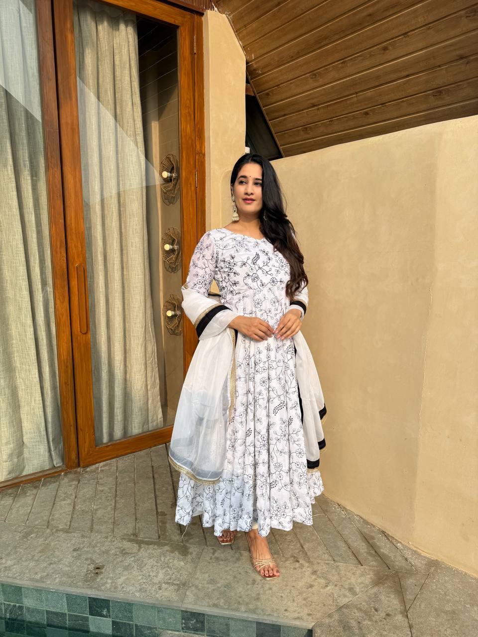 Eira Vichitra Silk Sequence Anarkali Set