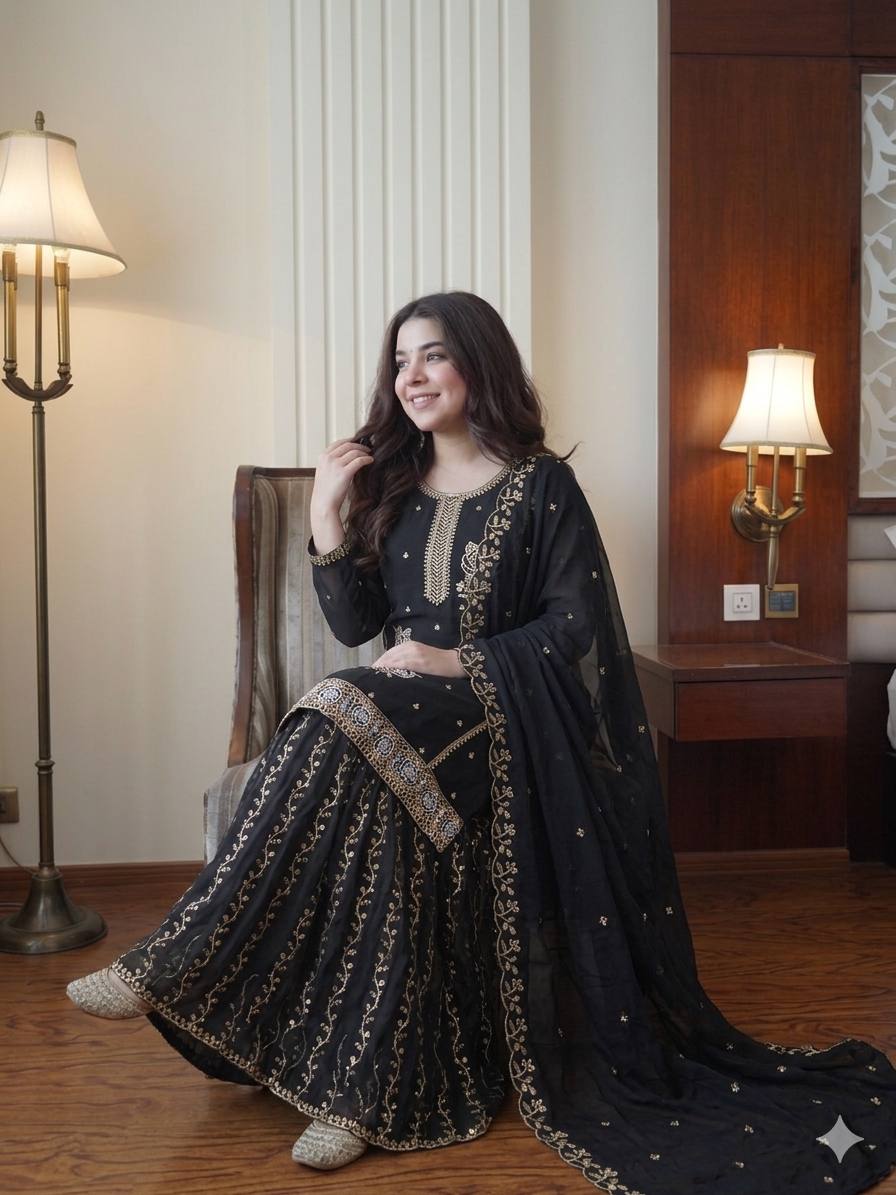 Aafreen Noor Gharara Set
