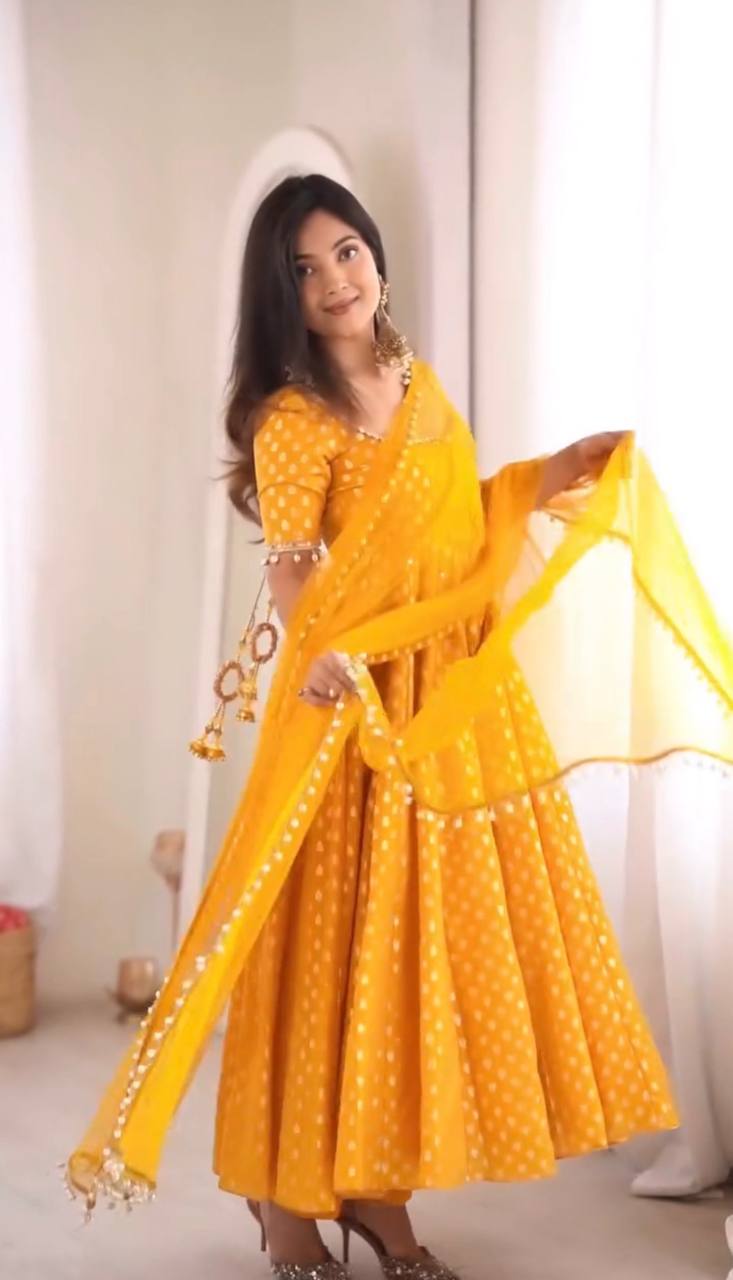Sargun Anarkali Suit Set