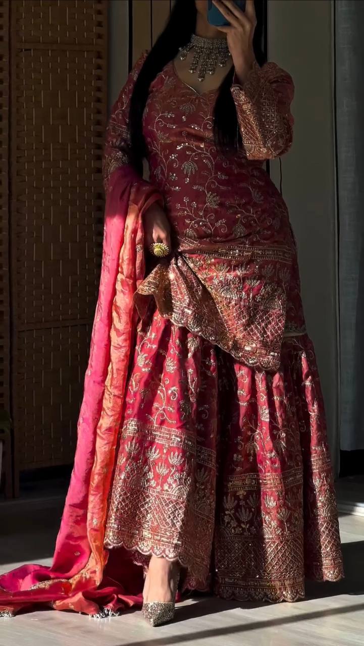 Zyvella Shine Sharara Set