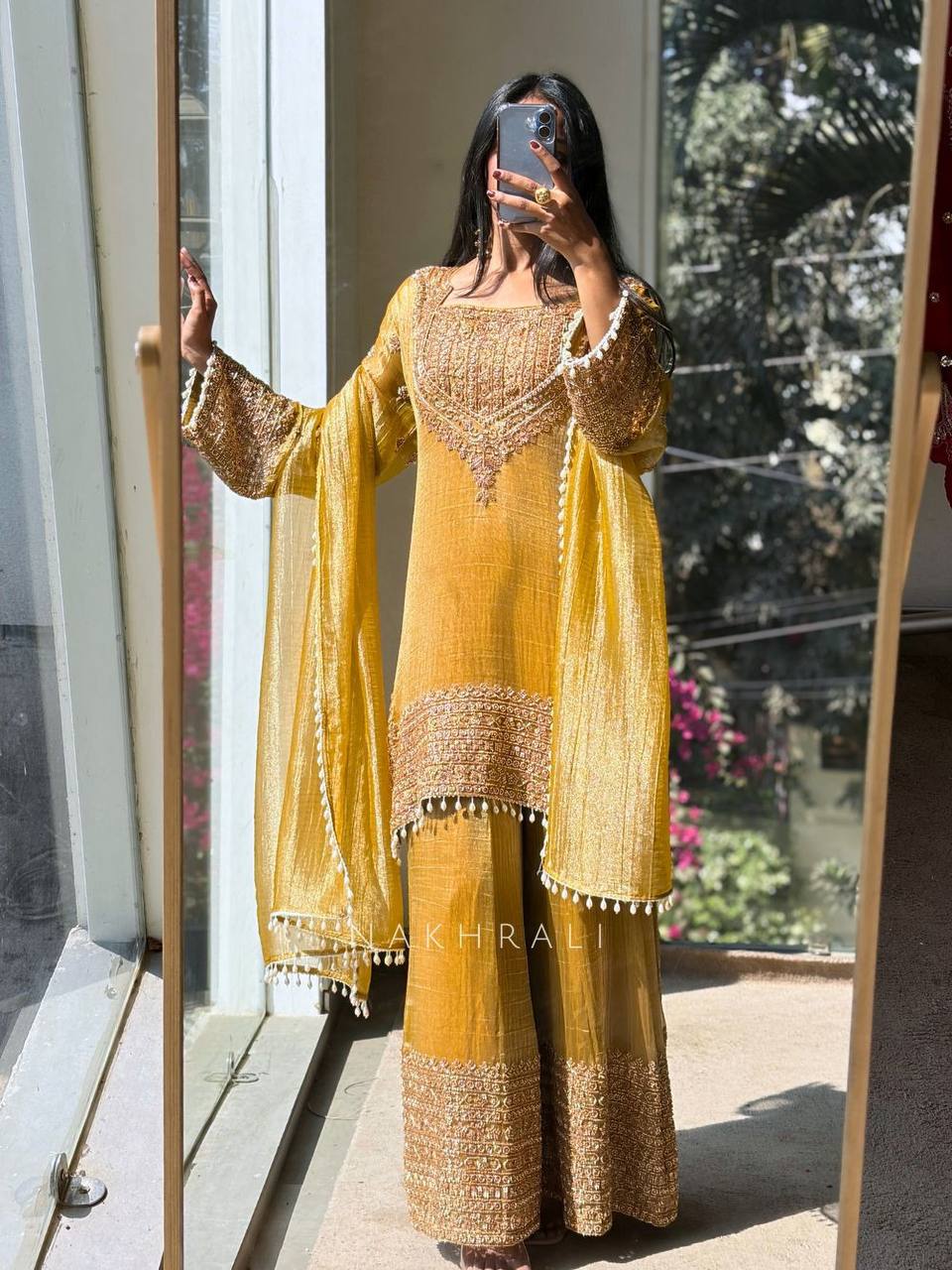 Tehzeeb Luxe Kurta Sharara Set