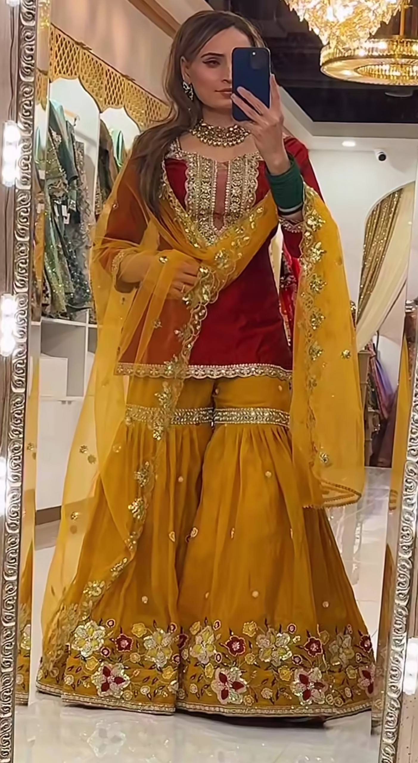 Zenvira Glam Sharara Set