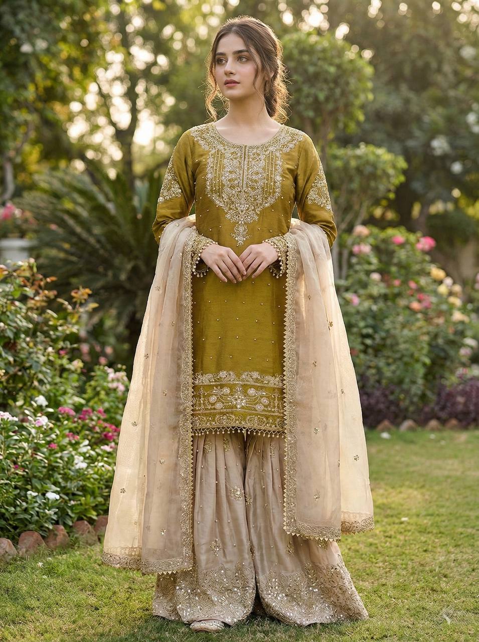 Zymera Dori Luxe Palazzo Set